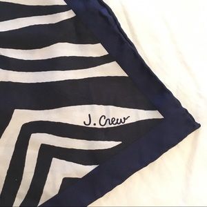 J.Crew Zebra print 24”square scarf